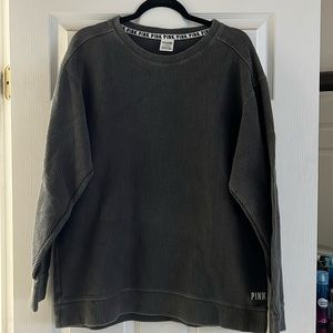 Women’s Oversized PINK Ribbed Heavy Brushed Cotton Shirt